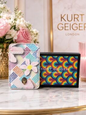 Kurt Geiger London Floral Phone Card Holder 📱🌸